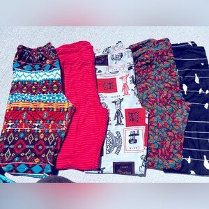 Colorful Patterned Leggings Set Lularoe